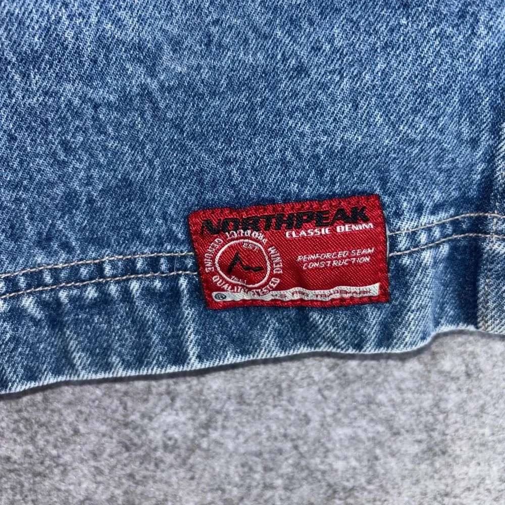 Northpeak Clothing Co Mens Large Denim Jacket Blue Cotton Chore Coat Farm Work